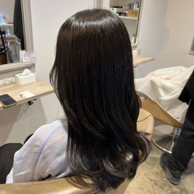 透明感イルミナカラー+似合わせカット+TR|☘️1番人気&ダメージレス☘️