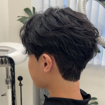 メンズレディースカットパーマ