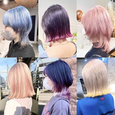 カット➕ブリーチ(ブリーチ２回ハイブリーチ込み)カラー➕トリートメント