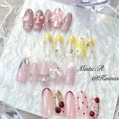 【新規ハンドジェルネイル/レディース】54種類デザイン　定額¥9500コース
