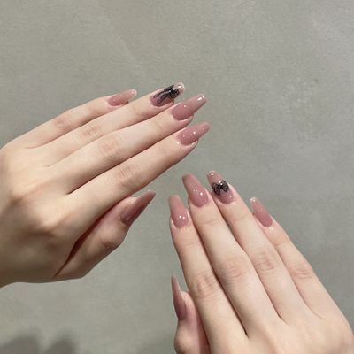 シンプルネイル🎹🩵ྀི