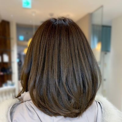 透明感イルミナカラー＋カット＋Aujuaヘッドスパ　¥17820→¥13900