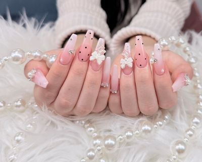 長さだし、10本アート(ストーン、パーツ付け放題)