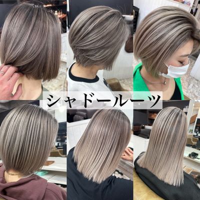バレイヤージュカラー+カット