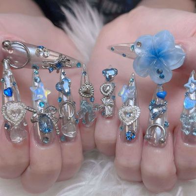 超鬼ロングチップ長さだし10本アートやパーツつけ放題&キャラクターつけ放題🌸