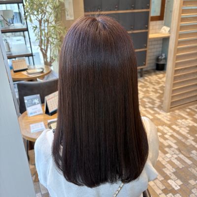 カット+透明感カラー+髪質改善トリートメント