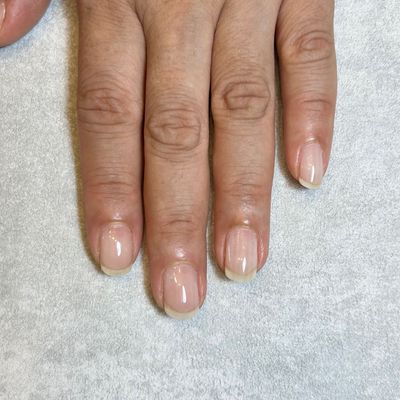 自爪育成 クリアカラー仕上げ💅(初回のみオイル込み)