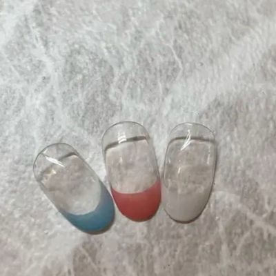 オフありフレンチネイル(ベースカラー無し)