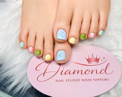 フットジェル定額コース★アート2本♡🩵💅🏻