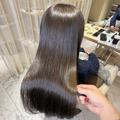 🎀人気No.1🎀カット+イルミナカラー+髪質改善ULTOWAトリートメント+ヘッ
