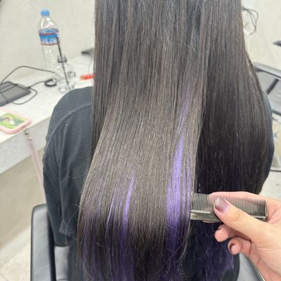 染めエクステ 40本