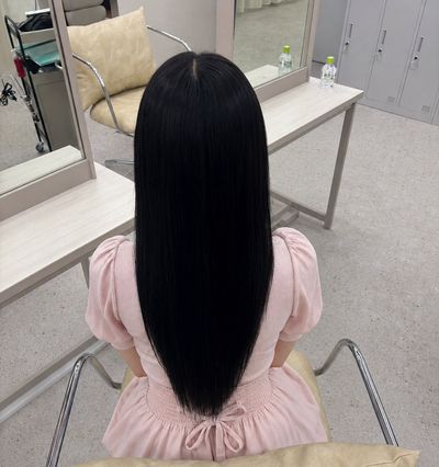 カラー+縮毛卒業トリートメント🌙