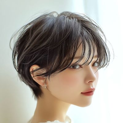 **【髪質改善ストレートカラー】ヘアポテンツァ&イルミナカラー&カット