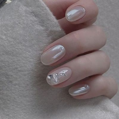 🪞ミラーネイル🪞＋シンプルデザイン💕