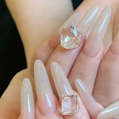 【シンプル華やか】ワンカラー+550円パーツ2個/埋め尽くし2本