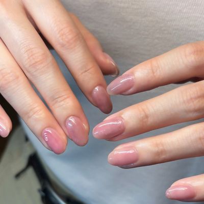 【持ち込み】ハンドジェルオフ＋ニュアンスネイルデザイン