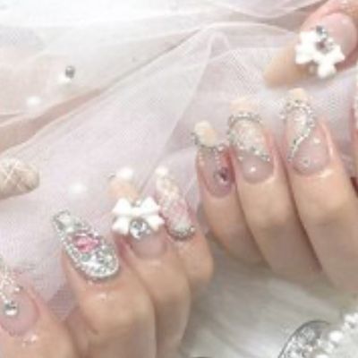 【長いネイルがかわいい！】長さ出し10本＋アートフリーコース☆