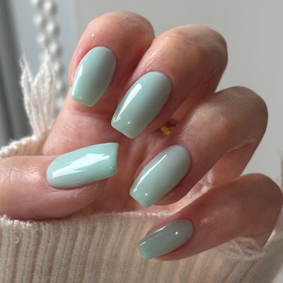 one color／glitter gradation