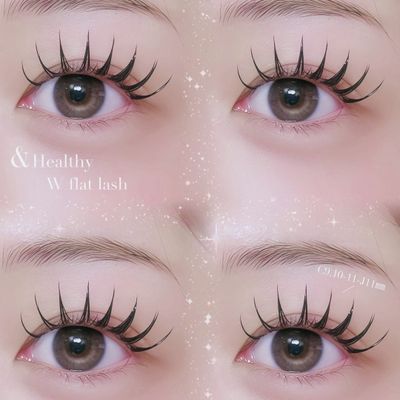 マツエク【&healthy】フラット120本+パーマ （wフラット60束に変更可