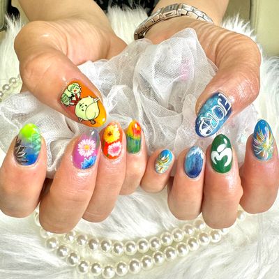 キャラクターネイル(痛ネイル)1本+持ち込みアート(時間内に限ります)