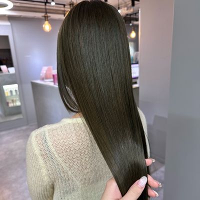 カット＋美髪矯正＋透明感カラー✨