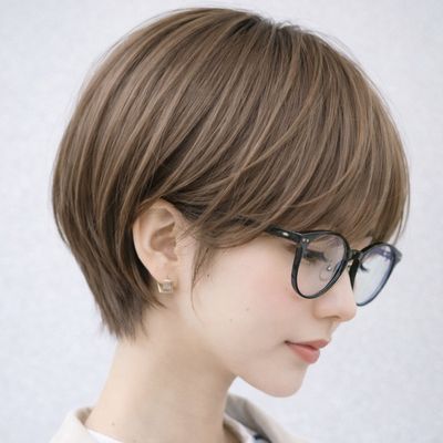 カット+白髪ぼかしハイライト+トリートメント【銀座駅/銀座一丁目駅】