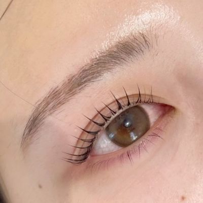 まつ毛パーマ＋アイブロウWAX🤍💫