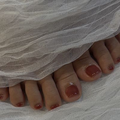 【他店ジェルオフ無料✨】footうるちゅるワンカラー🫧
