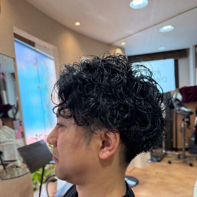 【ご新規様限定】メンズパーマカット＋眉カット＋スパ￥14,200→¥9,900