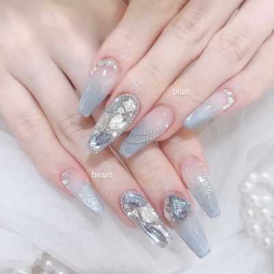 🫧夏ネイル🐬120分6本コース🫧パーツつけ放題/持ち込みデザイン可✨オフ無料
