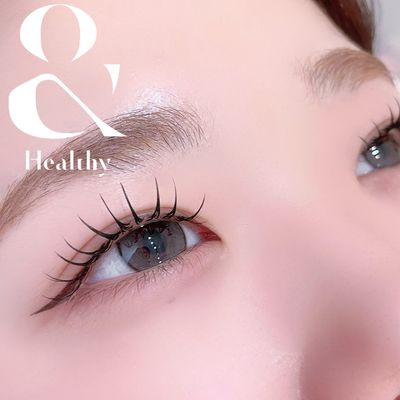 《&healthy》パーマ×フラットラッシュ120本¥10,400