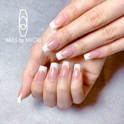 【Acrylic Pink and White】コンテスト優勝！フレンチスカルプ
