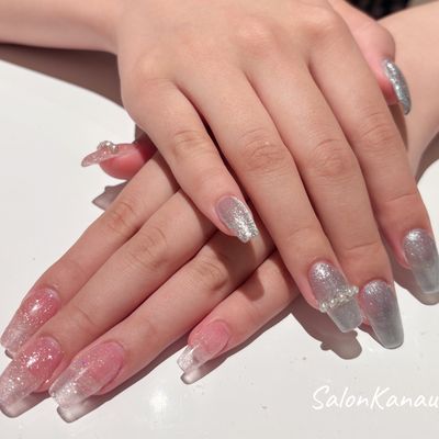 【10本チップ長さ出し】ワンカラーorグラデ¥11000