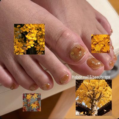 【人気:03】[FOOT] ☆フットデザインネイル☆2本×2色　60分¥6500