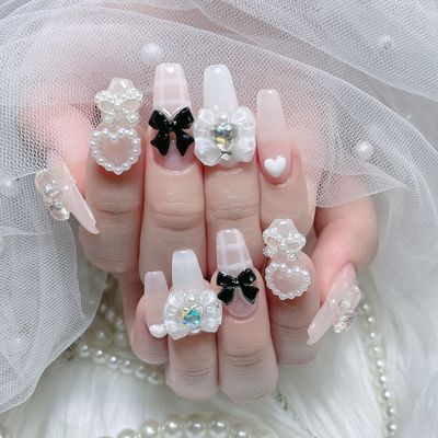 【チップ長さだし】持ち込みデザイン💎パーツ付け放題💝
