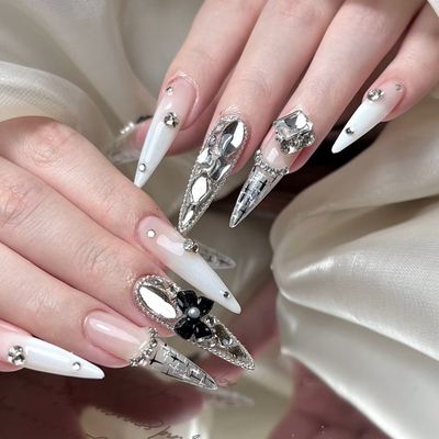 🍧【人気NO：2】10本チップ長さだし持ち込みデザイン💎ストーン、パーツつけ放題
