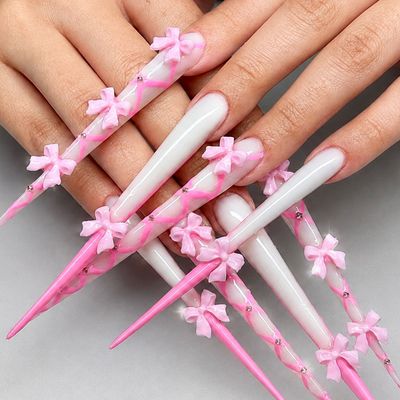 ★5XL超ロング★アート＆最高級パーツつけ放題・3Dデザイン◎ ¥16,500