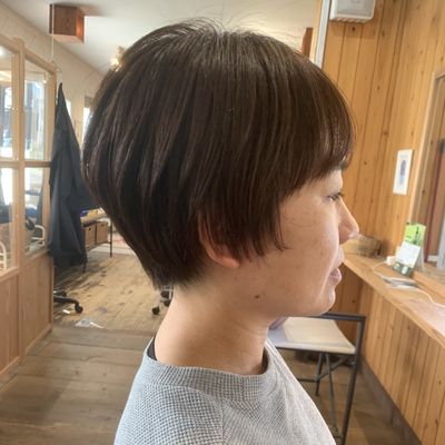 カット+根元カラー+髪質改善ケア