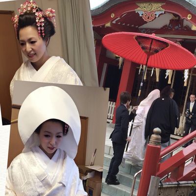 花嫁　ブライダル　着付けとヘアセット