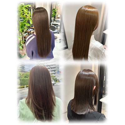 ブリーチなしでつくる超透明感カラー🩶