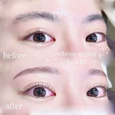 🍉７月限定🍉ケア付きまつげパーマ🥣🫧+美眉wax✨(間引き込み)