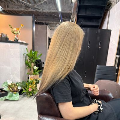ブリーチ追加(単品使い不可、ムラ修正や黒染め、暗染め履歴のある方は必要です)