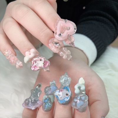 ⭐️人気【長さだし】ワンカラー➕パーツつけ放題