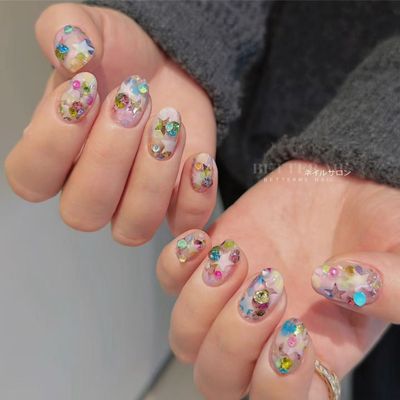 新作〜キラキラ⭐️星⭐︎ネイル¥8500