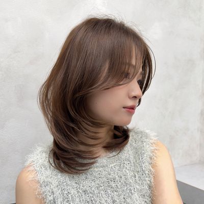 レイヤーカット+髪質別1ステップTR