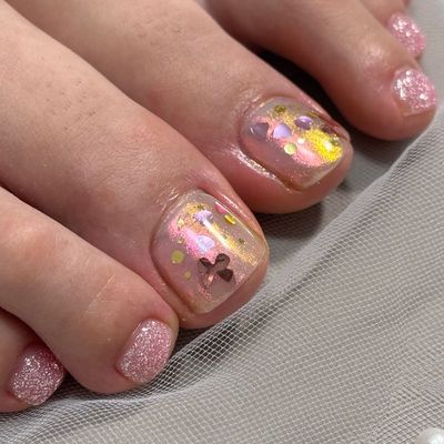【フット】オフ込み親指のみアート