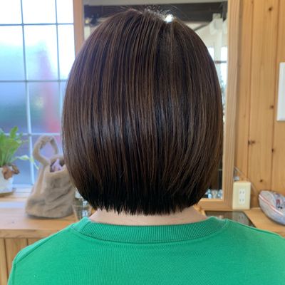 カット+髪質改善カラー+保湿トリートメント