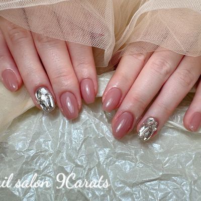 🩷💅ハンドネイル【初回オフ無料】✨ワンカラー2本埋め尽くしor パーツ2個コース