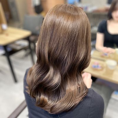 〖🎀Nailie限定価格〗前髪､顔周りcut+color+髪質改善AujuaTR