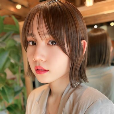 【髪質改善】酸熱トリートメント＋カット【表参道前髪顔周りレイヤーボブミディアム